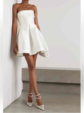 Alex Perry Elyse Strapless Silk-Faille Mini Dress